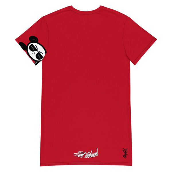 Smirk Black OG Panda East Sideeee! Nite Tee (Red) - Image 2