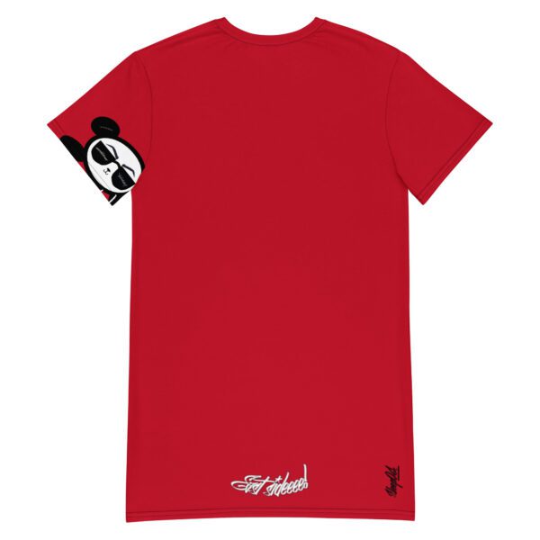 Smile Black OG Panda East Sideeee! Nite Tee (Red) - Image 2