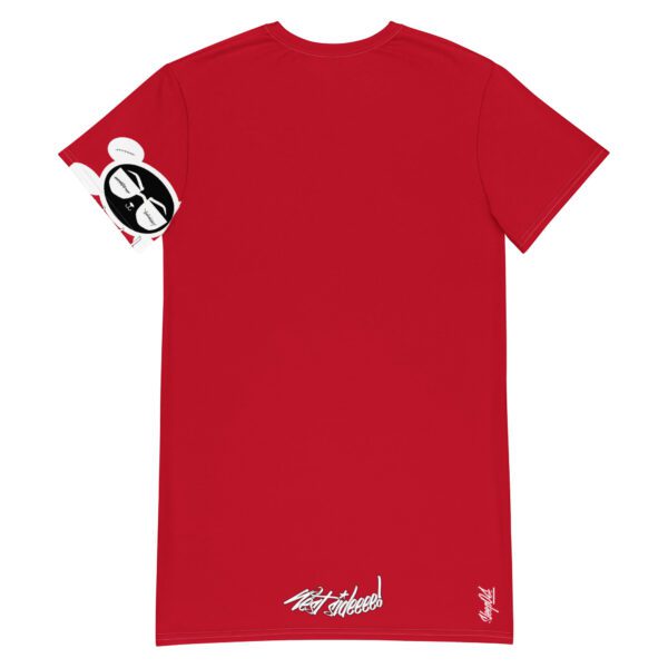 Smile White OG Panda West Sideeee! Nite Tee (Red) - Image 2