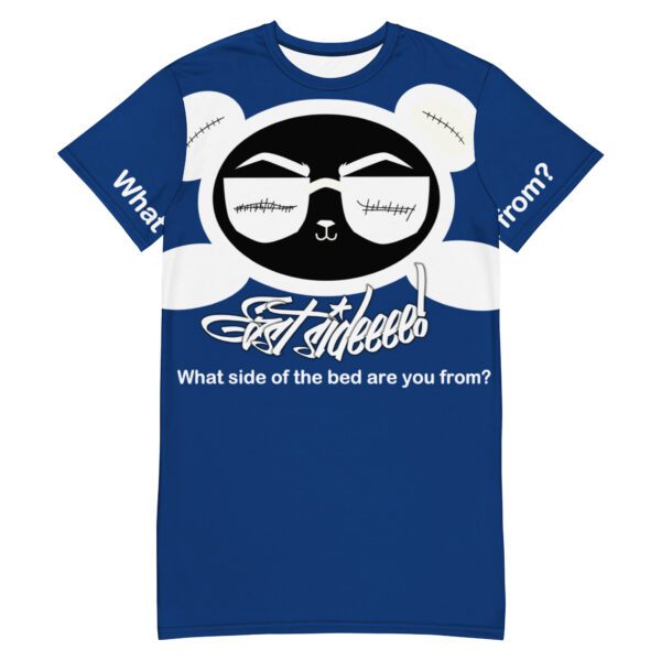 Smile White OG Panda East Sideeee! Nite Tee (Blue)