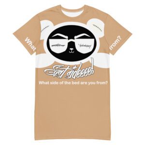 Tan Nite-Tee East Smile White Panda