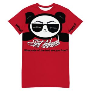 Red Nite-Tee East Smile Black Panda