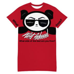 Red Nite-Tee West Smile Black Panda