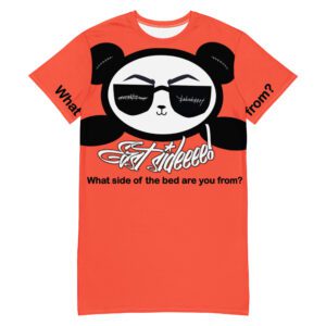 Orange Nite-Tee East Smile Black Panda