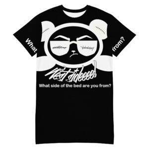 Black Nite-Tee West Smirk White Panda