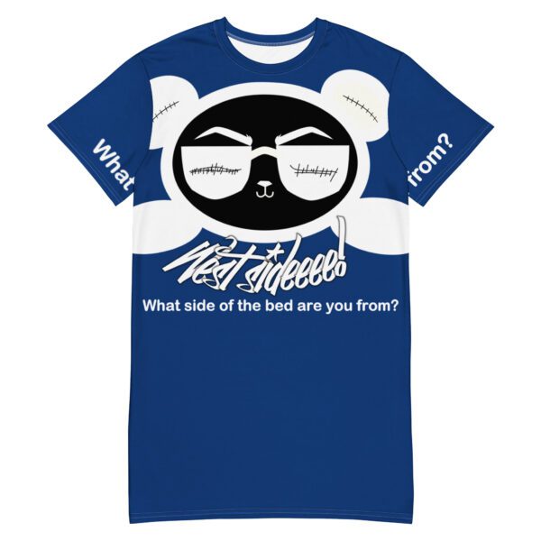 Smile White OG Panda West Sideeee! Nite Tee (Blue)