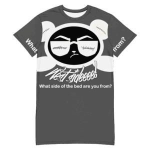 Grey Nite-Tee West Smirk White Panda
