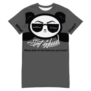 Grey Nite-Tee East Smile Black Panda