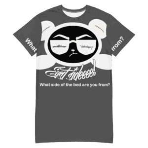 Grey Nite-Tee East Smirk White Panda
