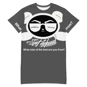 Grey Nite-Tee East Smile White Panda