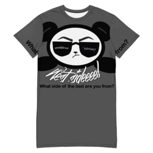 Grey Nite-Tee West Smirk Black Panda