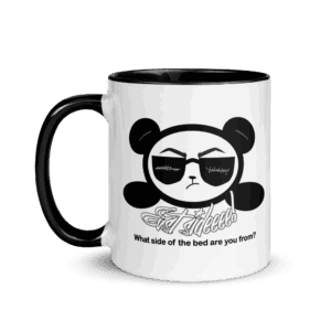 White/Black Inside Mug East Smirk (White Panda)