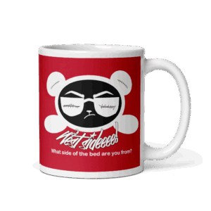 Red/White Mug West Smirk (Double Sided Black/White Panda)