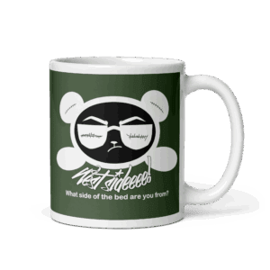 Green/White Mug West Smirk (Double Sided Black/White Panda)