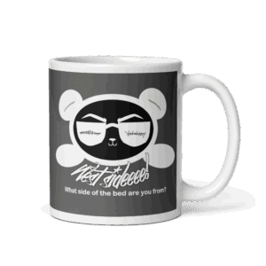 Grey/White Mug West Smile (Double Sided Black/White Panda)