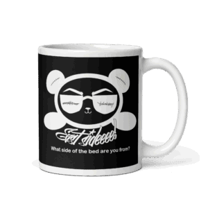 Black/White Mug East Smile (Double Sided Black/White Panda)